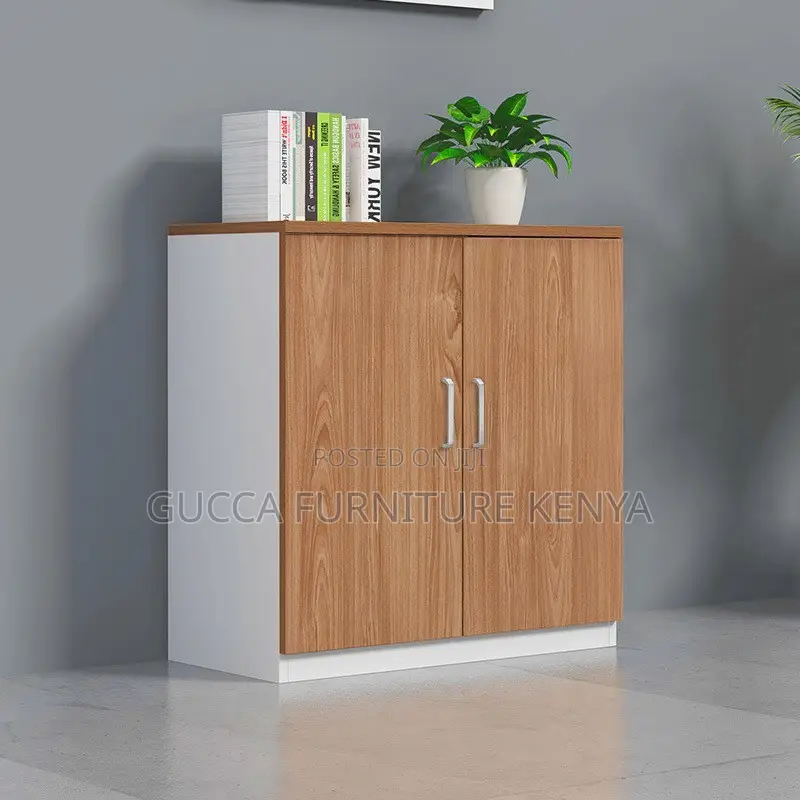 2-door Wooden Credenza Storage Cabinet