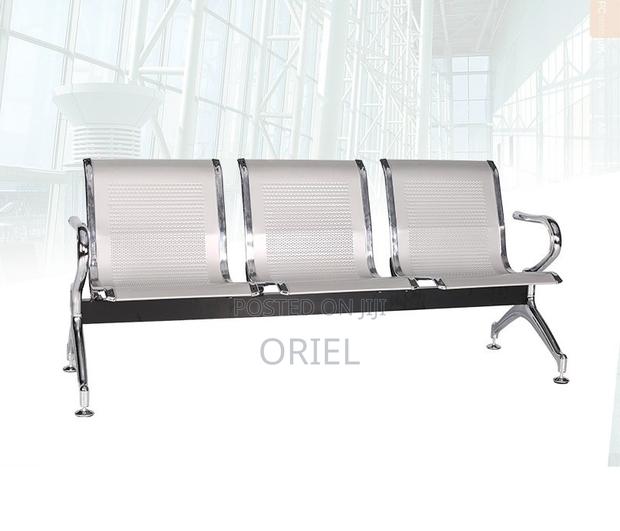 Modern Office Bench : 3-Seater Steel Waiting Bench - thumbnail 14