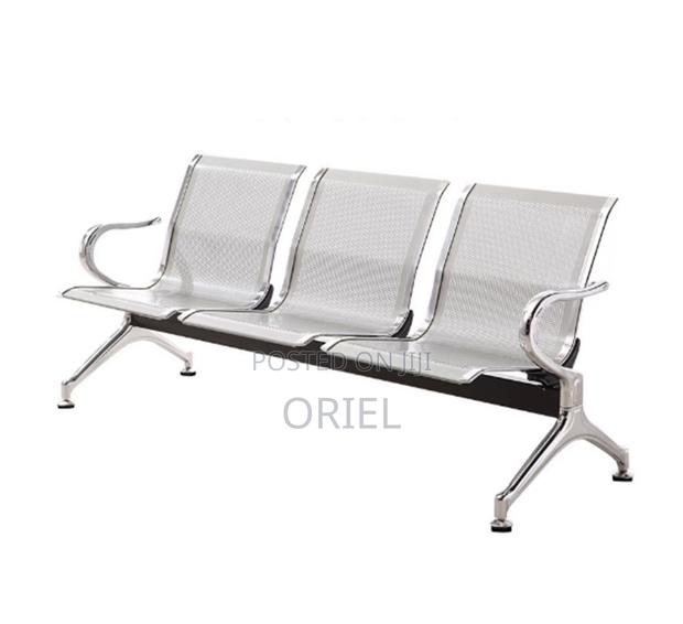 Modern Office Bench : 3-Seater Steel Waiting Bench - thumbnail 15