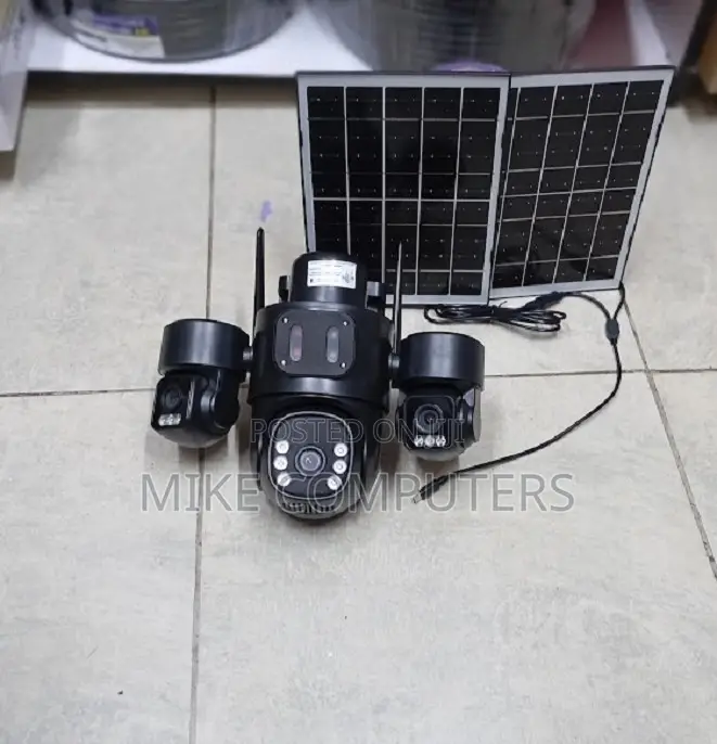 Standalone 12mp 4g PTZ Rotating Triple Lens