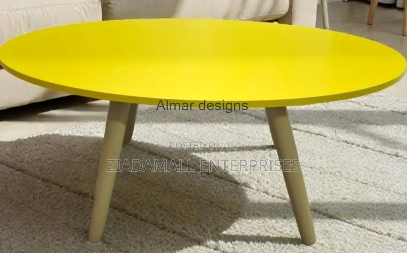 Nordic Oval Coffee Table Modern Simplicity Meets Playful Color