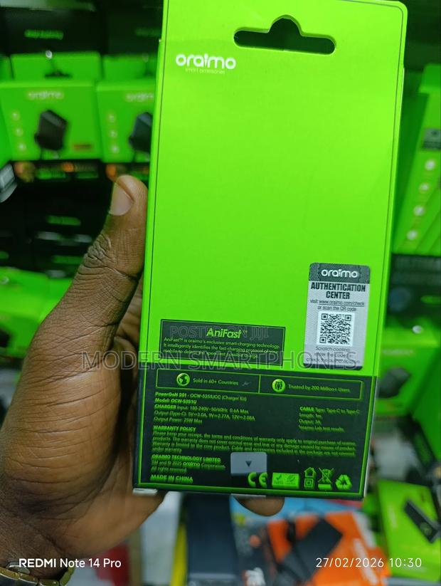 Oraimo 25w Gan Ultra Fast Charger - thumbnail 3