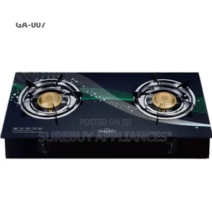 Macro 4-Burner Glass Top Gas Cooker With Auto-Ignition