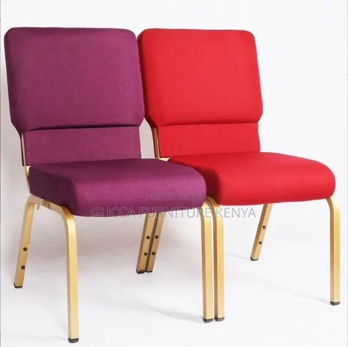 Modern Red Fabric Banquet Conference Chair