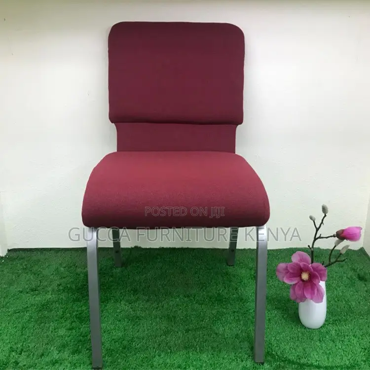 Modern Red Fabric Banquet Conference Chair