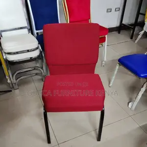 Modern Red Fabric Banquet Conference Chair