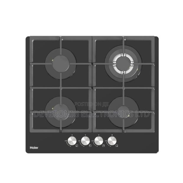 Haier 4-Burner Built-in Cooker Hob-S460fbt – Premium Black Tempered