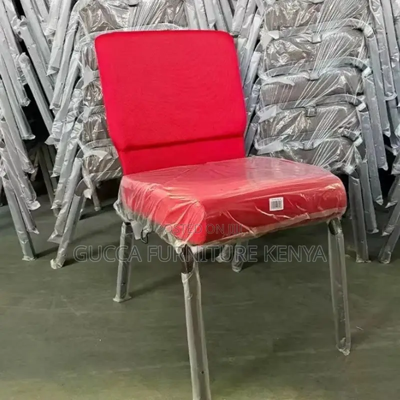Modern Red Fabric Banquet Conference Chair