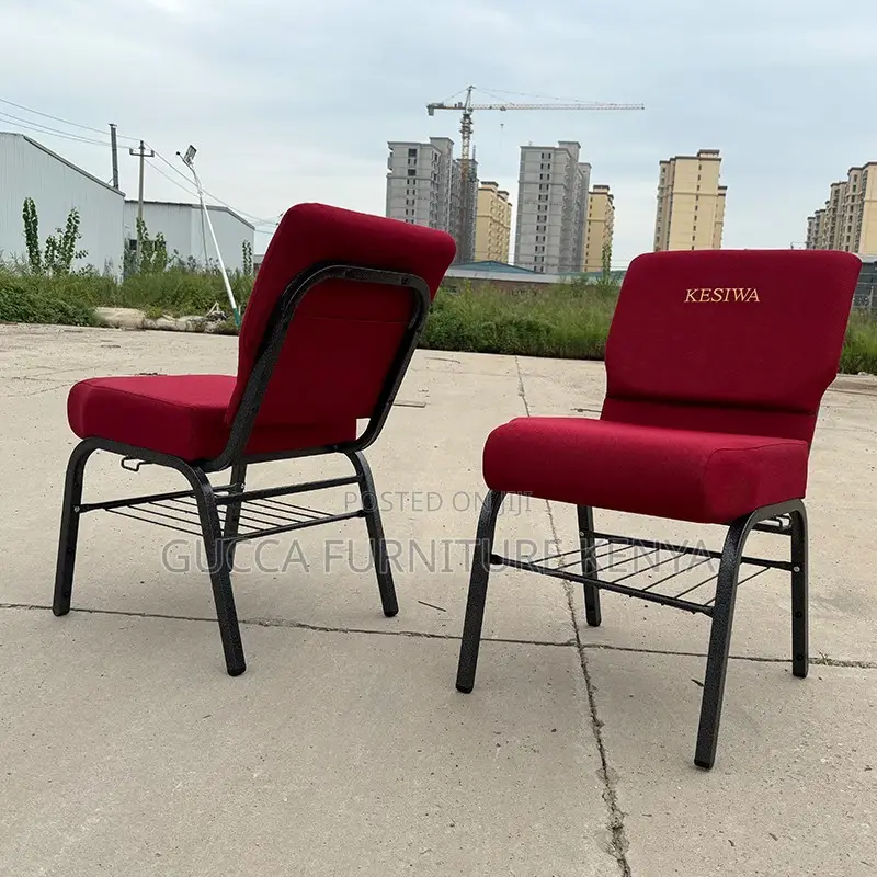 Modern Red Fabric Banquet Conference Chair