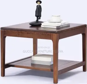Office Square Mahogany Coffee Table