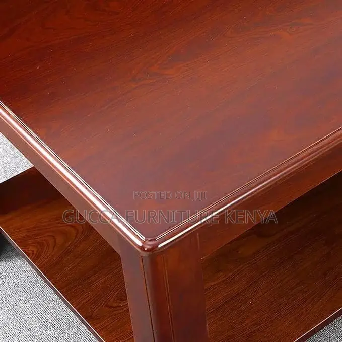 Office Square Mahogany Coffee Table