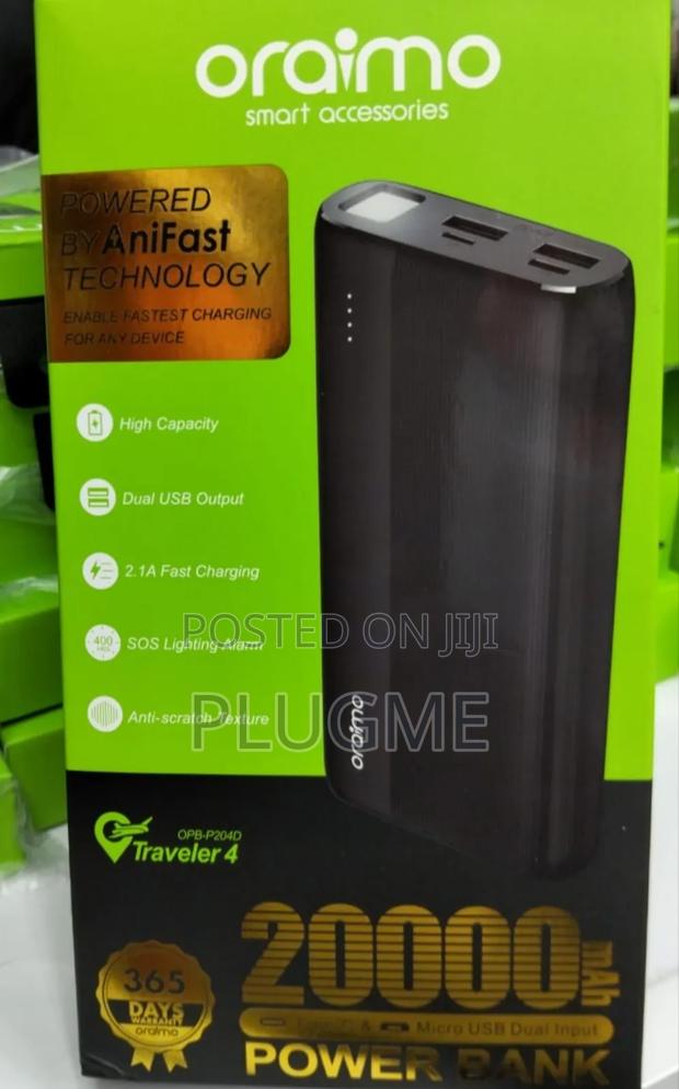 Oraimo 20000mah Fast Charging Power Bank - thumbnail 2