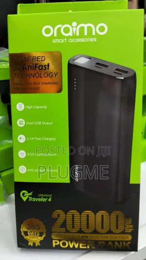 Oraimo 20000mah Fast Charging Power Bank