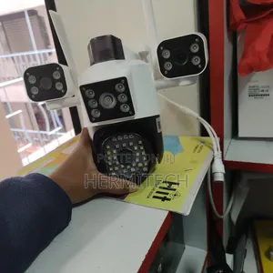 Triple Lens With Siren CCTV Camera 4g/Wifi Enabled