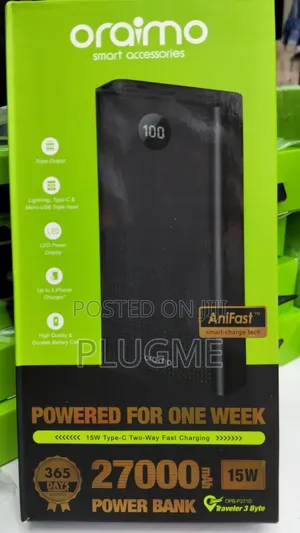Oraimo 27000 Mah Power Bank