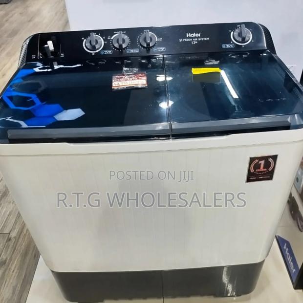 Haier 10 Kg Semi‐Auto Twin Tub Washer – Powerful Clean Quick Spin