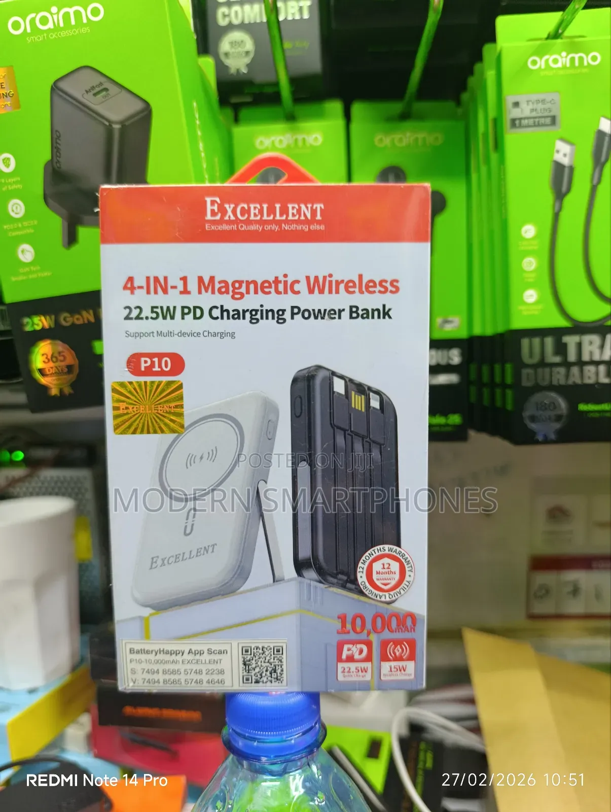 Excellent Wireless Charging Power Bank 10000mah
