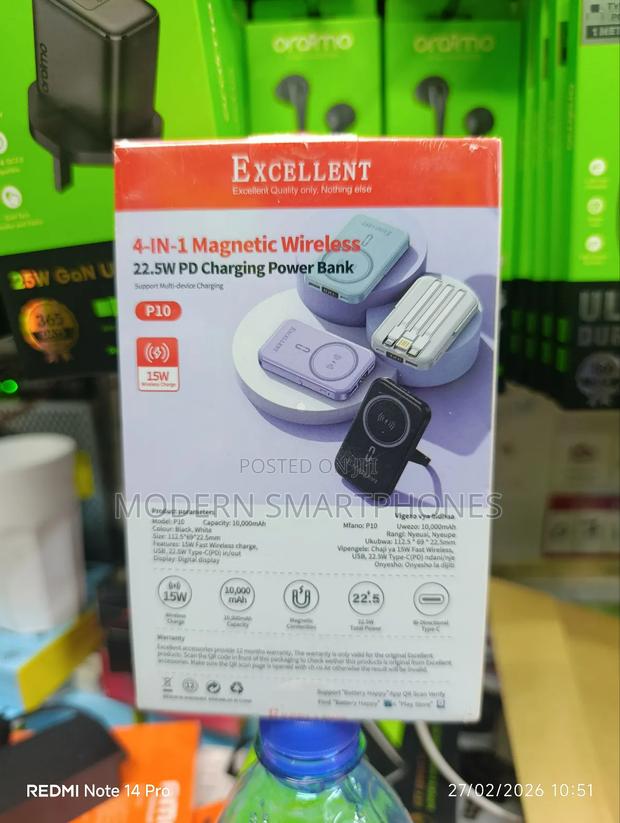 Excellent Wireless Charging Power Bank 10000mah - thumbnail 2