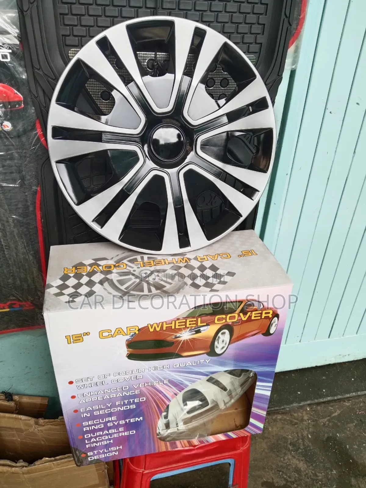 15" Wheel Rim Cover Universal Snap