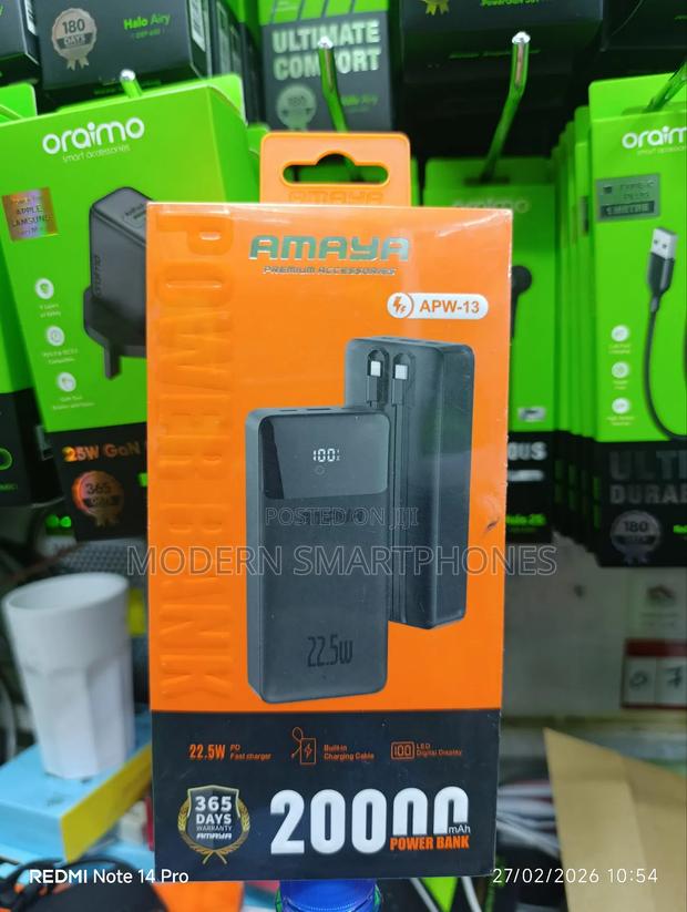 Amaya Apw 13 22.5w Fast Charging 20000mah Powerbank