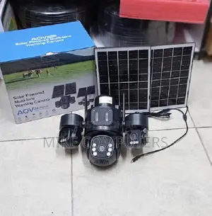 Easy to Install 12mp 4g PTZ Rotating Triple Lens Solar Camera
