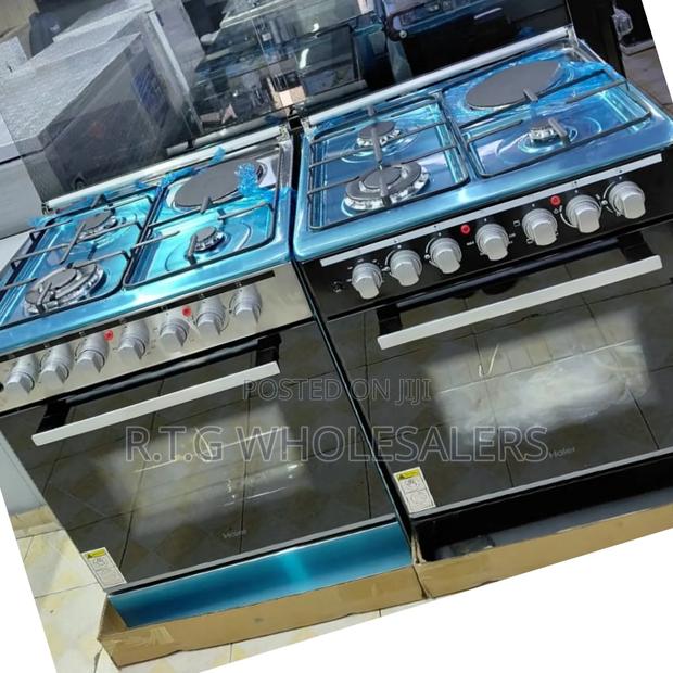 Haier 60×60 Standing Cooker – Gas Sensor Wok Burner