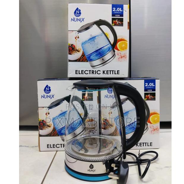Nunix 2.0l Glass Electric Kettle Model 1029 – Fast Boil, Led Light