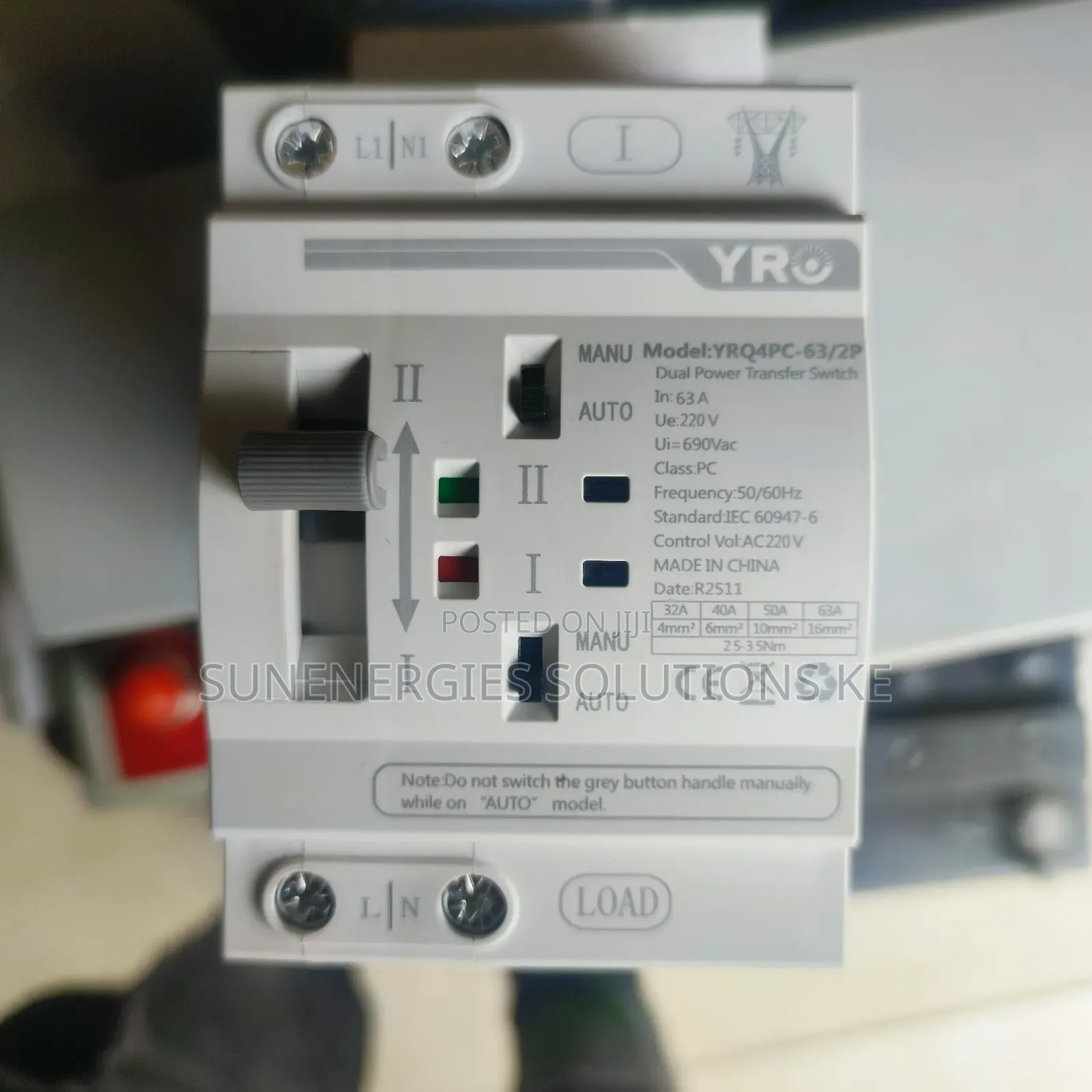 63a Automatic Change Over