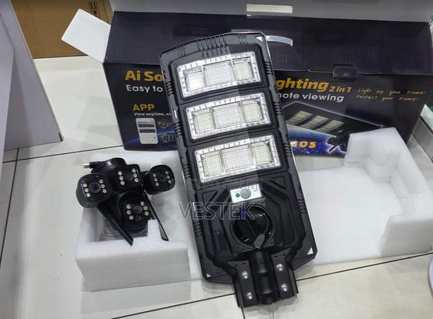 Triple Lens Aisolar Powered V380pro Security Camera 4g Two-Way Audio - main view