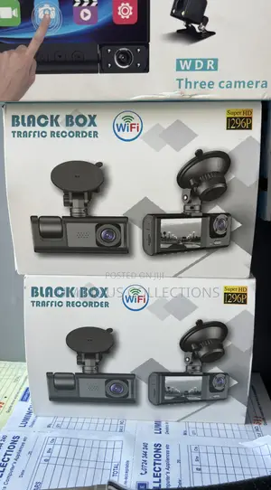 Triple Lens Dashboard Camera With Wifi Functionality
