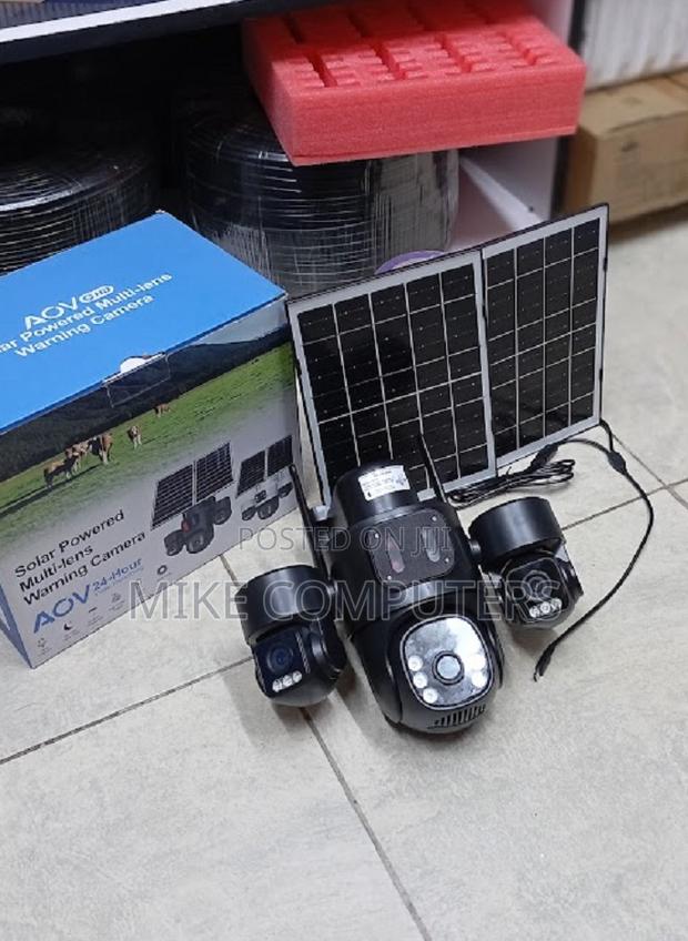 Durable 12mp 4g PTZ Triple Lens Solar Hieasy Security System - main view