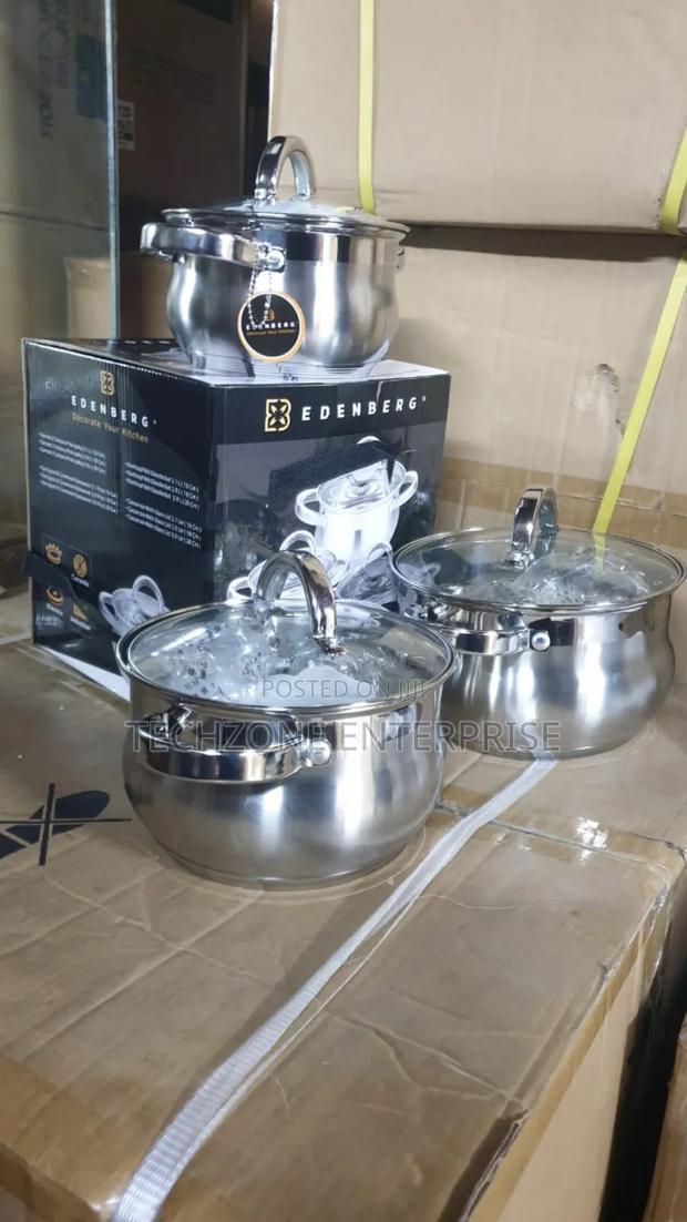 6 Pieces Edenburg Eb-3716 Stainless Steel Cookware Set