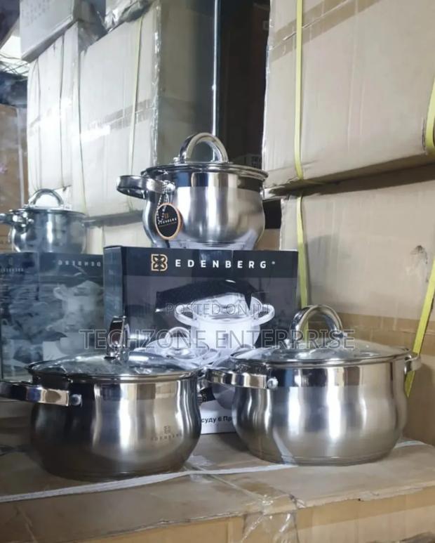 Edenberg 6 Pieces Stainless Steel Cookware Set 