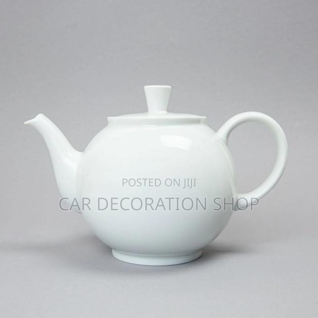 1l White Porcelain Ceramic Tea Pot - main view