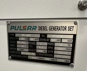 Pulsar /28kva(Water Cooled)Silent Diesel Generator + Ats(4piston)