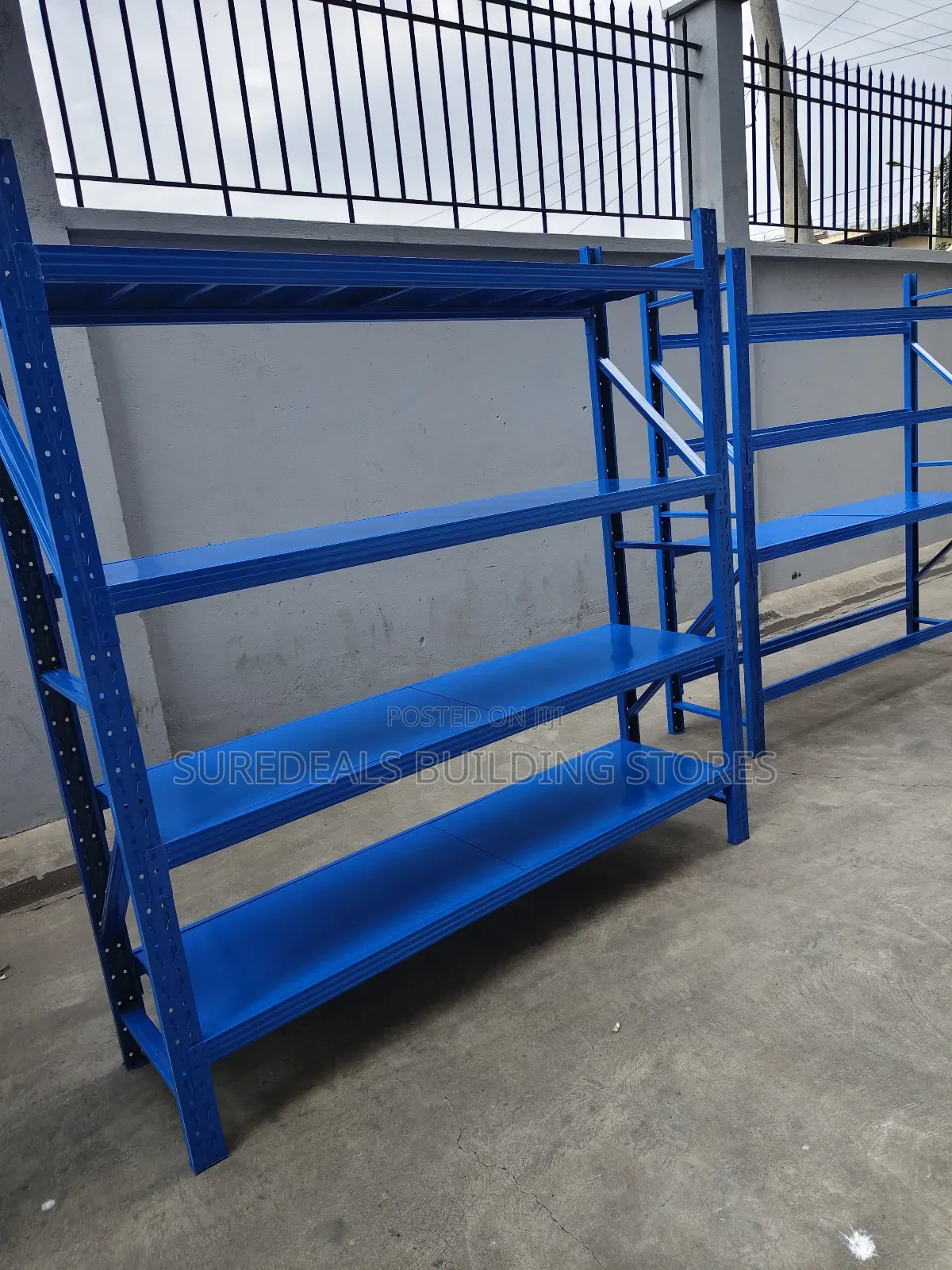 Heavy-duty Blue Industrial Metal Shelving / Racking
