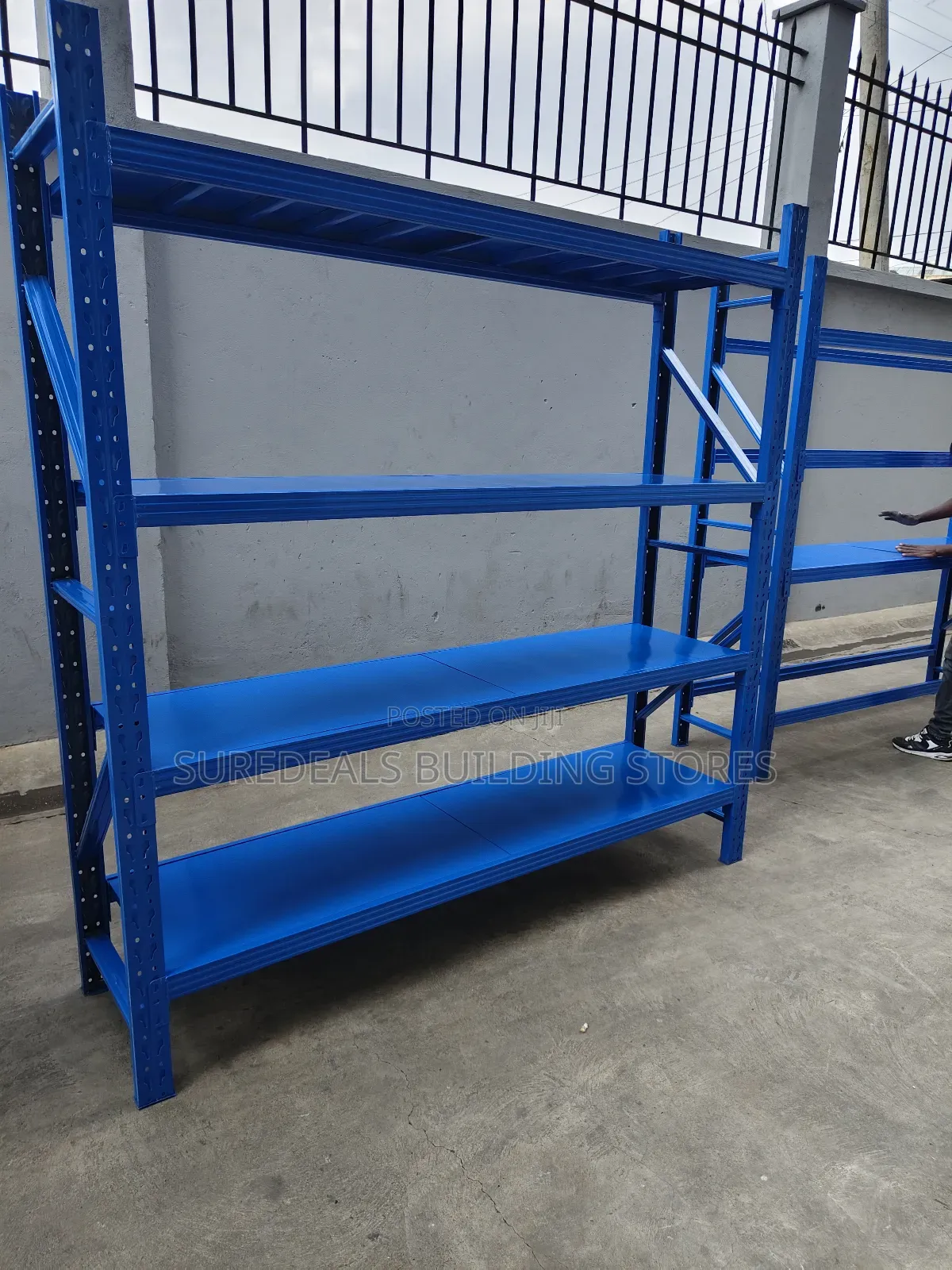 Heavy-duty Blue Industrial Metal Shelving / Racking
