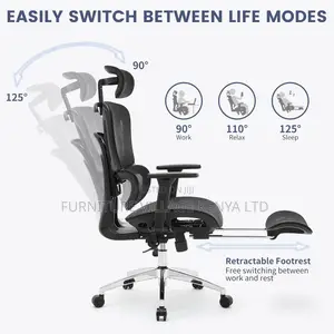 Office Chairs: High-back Ergonomic Reclining Office Seat