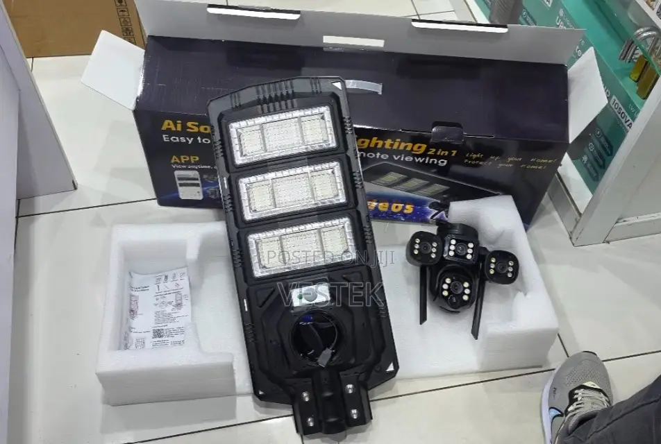 450w Solar Street Lights V380pro 4g Solar Street Light Security Camera