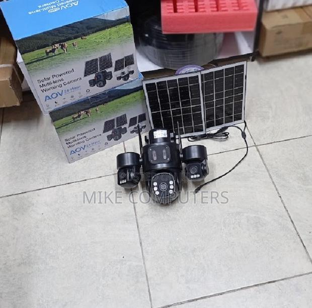 Quality 12mp 4g Solar CCTV Camera With Solar Flood Light - main view