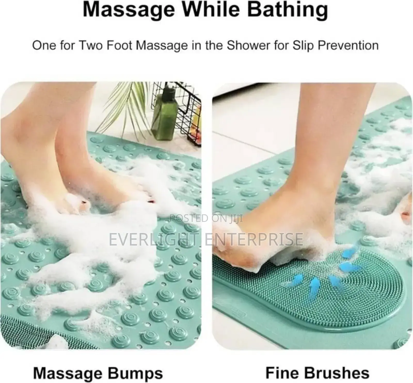 45x60cm Antislip Bathroom Mat With Foot Scrub Now Available In