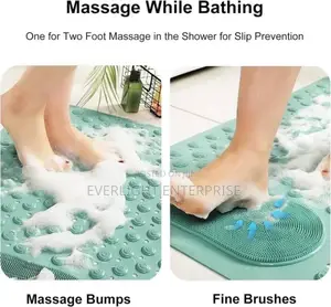 45x60cm Antislip Bathroom Mat With Foot Scrub Now Available In