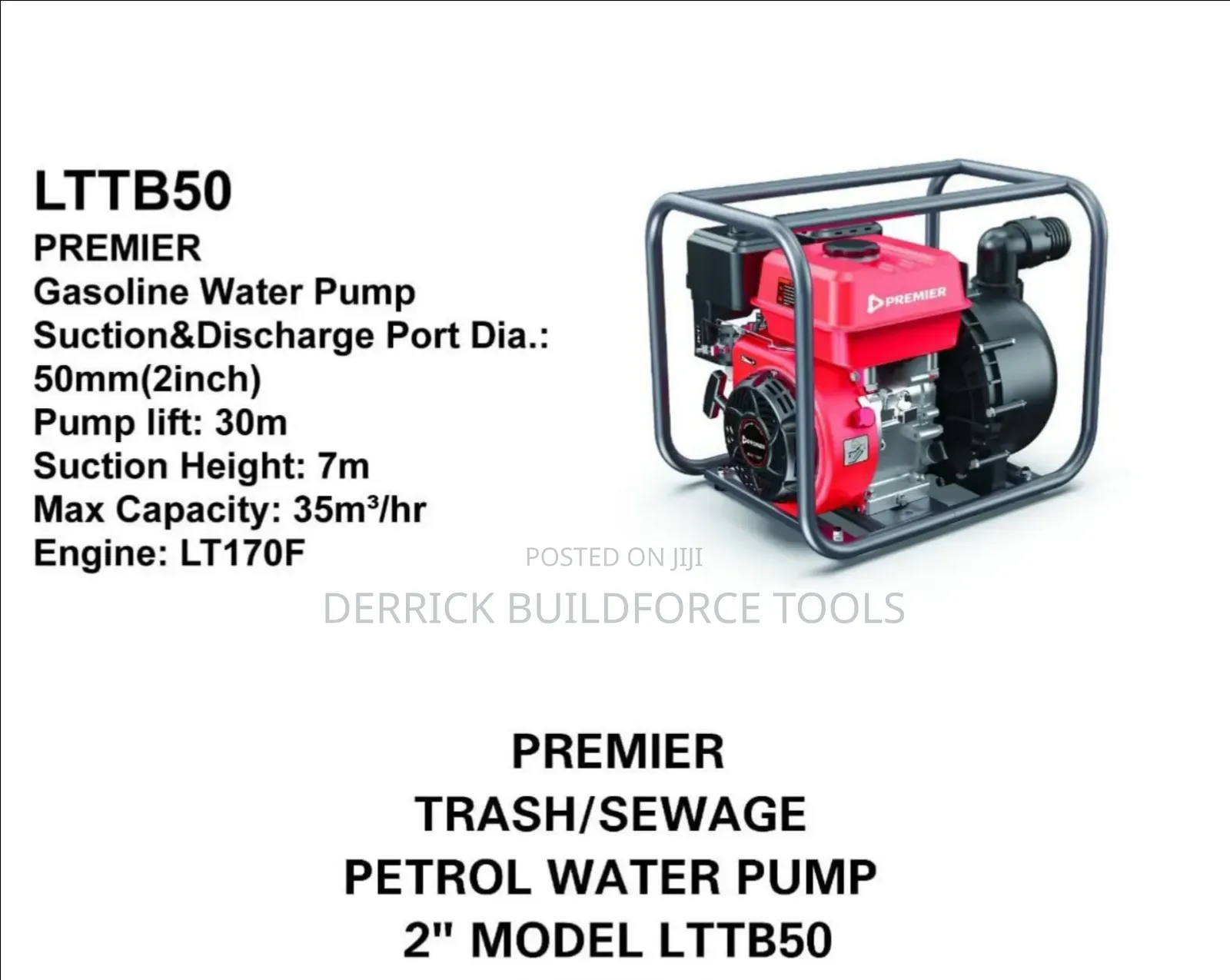 Premier 2" Trash/Sewage Petrol Water Pump