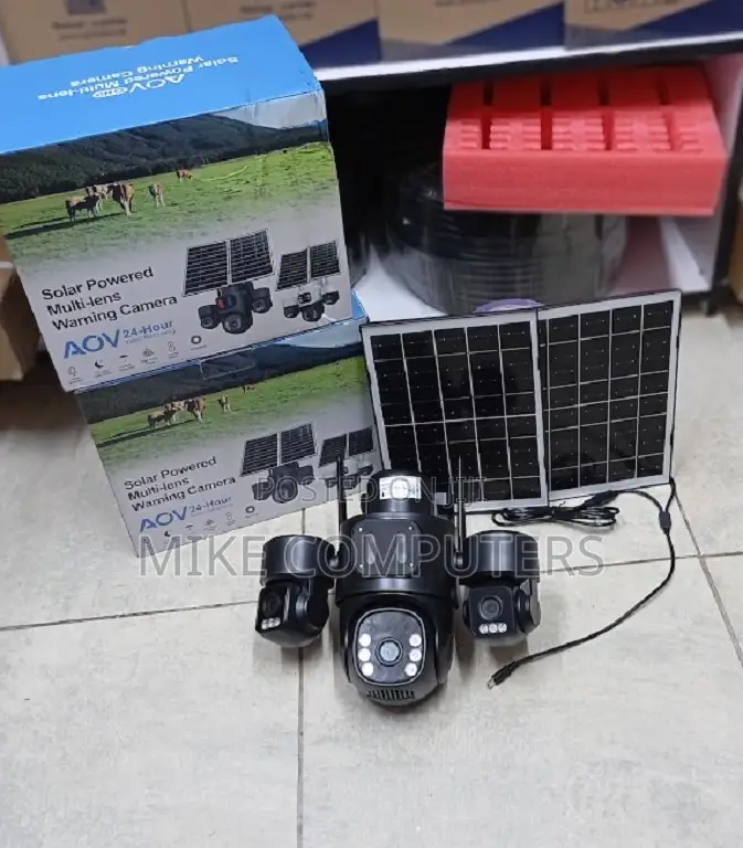 Hieasy 4g PTZ Colored Night Vision Triple Lens Solar Camera
