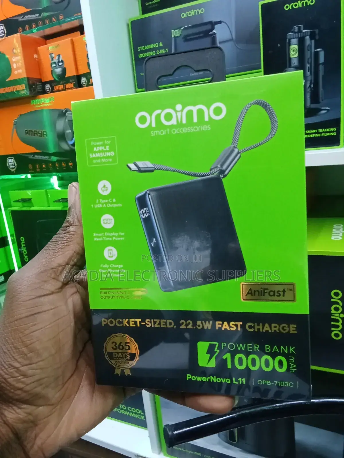 Oraimo Powernova L11 Pocket Size, 22.5w,10000mah Power Bank
