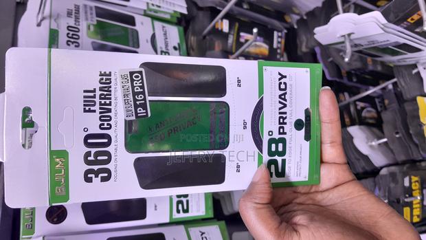 Miert iPhone 16 Pro Privacy Full Cover Tempered Glass Screen Protector - main view