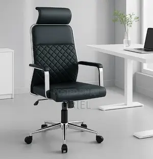 Office Chair : High-Back Faux Leather Office Seat