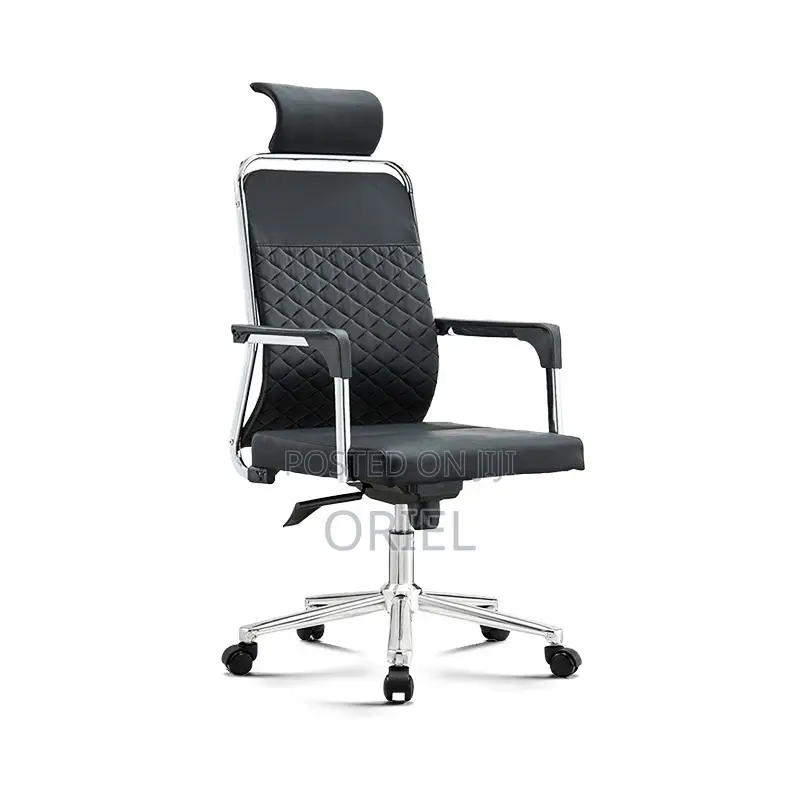 Office Chair : High-Back Faux Leather Office Seat