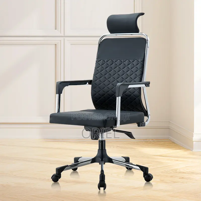 Office Chair : High-Back Faux Leather Office Seat