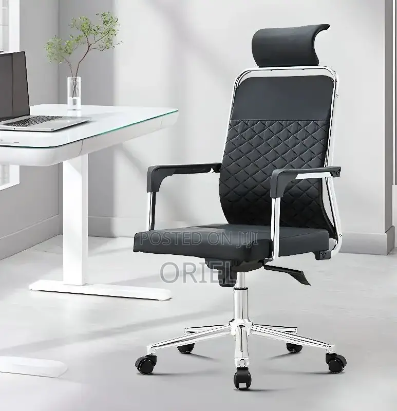 Office Chair : High-Back Faux Leather Office Seat
